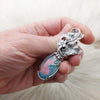 Auroa Opal And Sterling Silver Statement Pendant