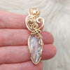 Moonstone Statement Pendant In 14k Gold Filled Wire