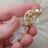 Moonstone Statement Pendant In 14k Gold Filled Wire