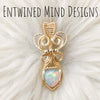 3.5ct Natural Ethiopian Opal And 14k gold filled Small Pendant