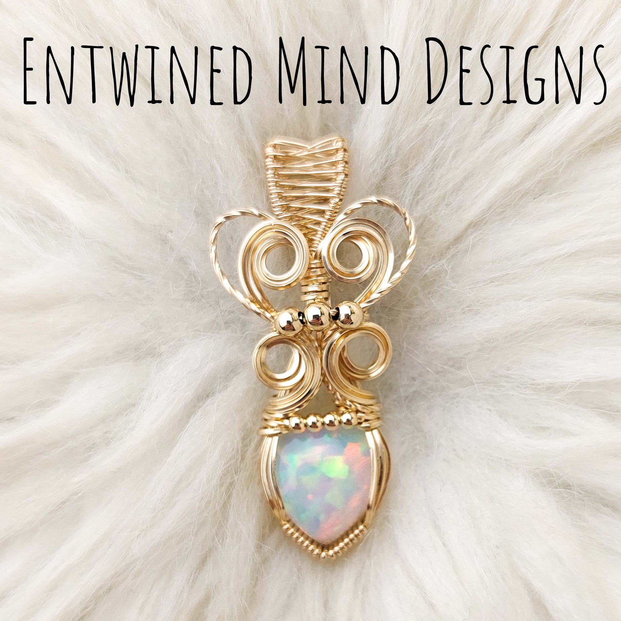3.5ct Natural Ethiopian Opal And 14k gold filled Small Pendant