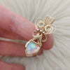 3.5ct Natural Ethiopian Opal And 14k gold filled Small Pendant