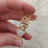 3.5ct Natural Ethiopian Opal And 14k gold filled Small Pendant