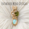 3.5ct Natural Ethiopian Opal And 14k gold filled Small Pendant