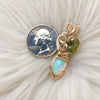 3.5ct Natural Ethiopian Opal And 14k gold filled Small Pendant