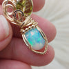 3.5ct Natural Ethiopian Opal And 14k gold filled Small Pendant