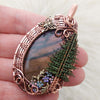 Fir Tree Wild Raven Designs Collaboration Copper Statement Pendant