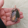 Fir Tree Wild Raven Designs Collaboration Copper Statement Pendant