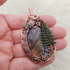 Fir Tree Wild Raven Designs Collaboration Copper Statement Pendant