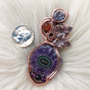 Amethyst Stalactite Slice And Copper Statement Pendant