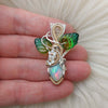 4ct Ethiopian Opal, 14k Goldfilled, and Sterling Silver Small Pendant
