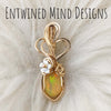 CUSTOM RESERVED 2.6 ct Natural Ethiopian Opal And 14k gold filled Mini Pendant