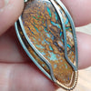31ct Australian Boulder Opal, Sterling Silver, and 14k Goldfilled Statement Pendant