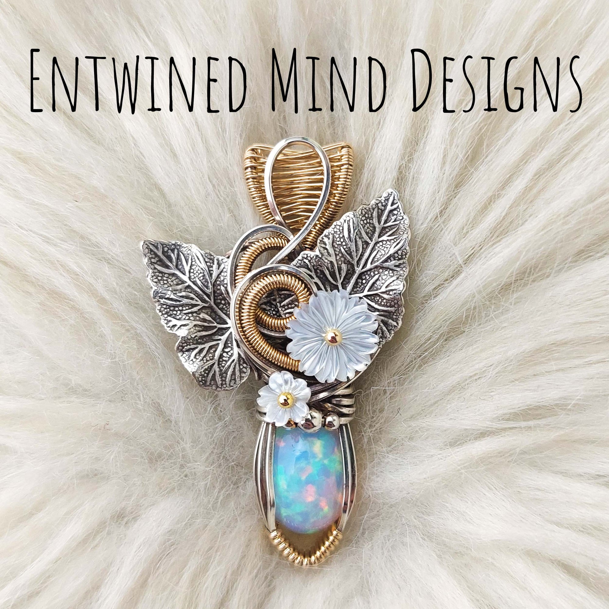 4ct Ethiopian Opal, 14k Goldfilled And Silver Small Pendant