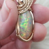 10.5 CT AAA Honeycomb Ethiopian Opal Pendant Set In 14k Goldfill