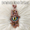 "Kahl" Dragons Eye Pendant in Copper