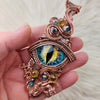 "Kahl" Dragons Eye Pendant in Copper