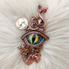 "Kahl" Dragons Eye Pendant in Copper