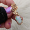 (Reserved) 3.5ct Natural Ethiopian Opal And 14k gold filled Small Pendant