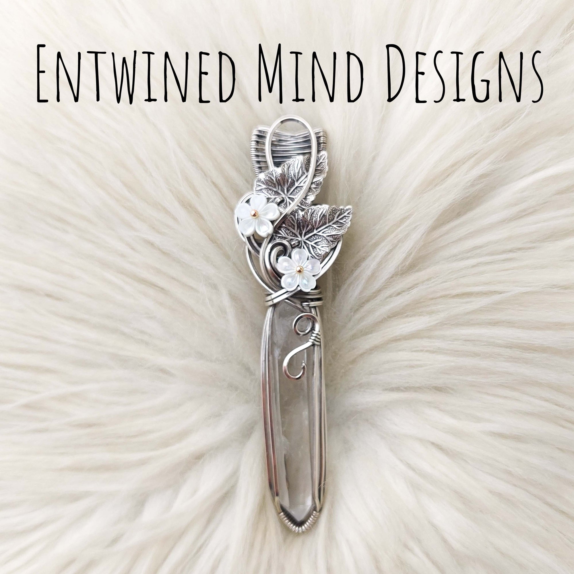 Hymalayan Quartz Crystal And Sterling Silver Statement Pendant