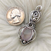 Rose Quartz And Sterling Silver Pendant