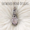 Rose Quartz And Sterling Silver Pendant