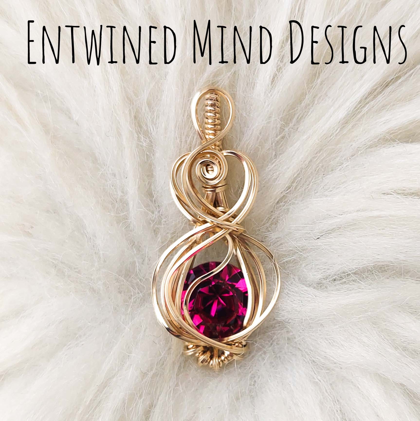 Swarovski Crystal And 14k gold filled Small Pendant