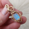 Moonstone And 14k gold filled Small Pendant