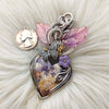 "Eternal Love" Idaho Imperial Plume Agate And Sterling Silver Heart Pendant