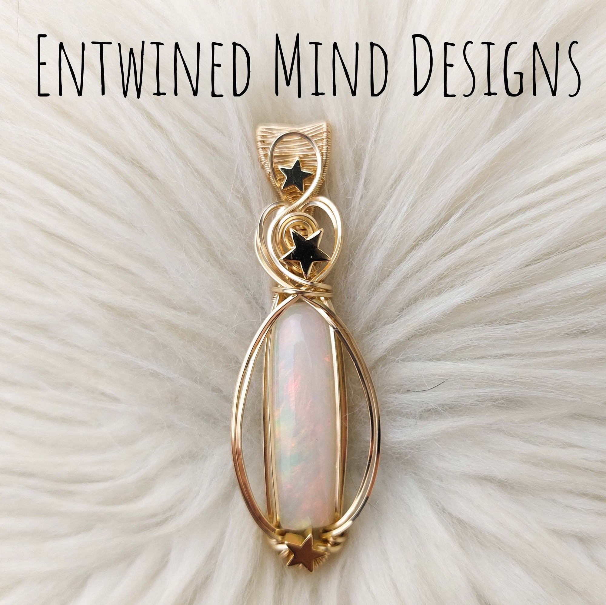 "Chameleon" 21.5 ct Natural Ethiopian Opal And 14k gold filled Statement Pendant / Earring Hybrid