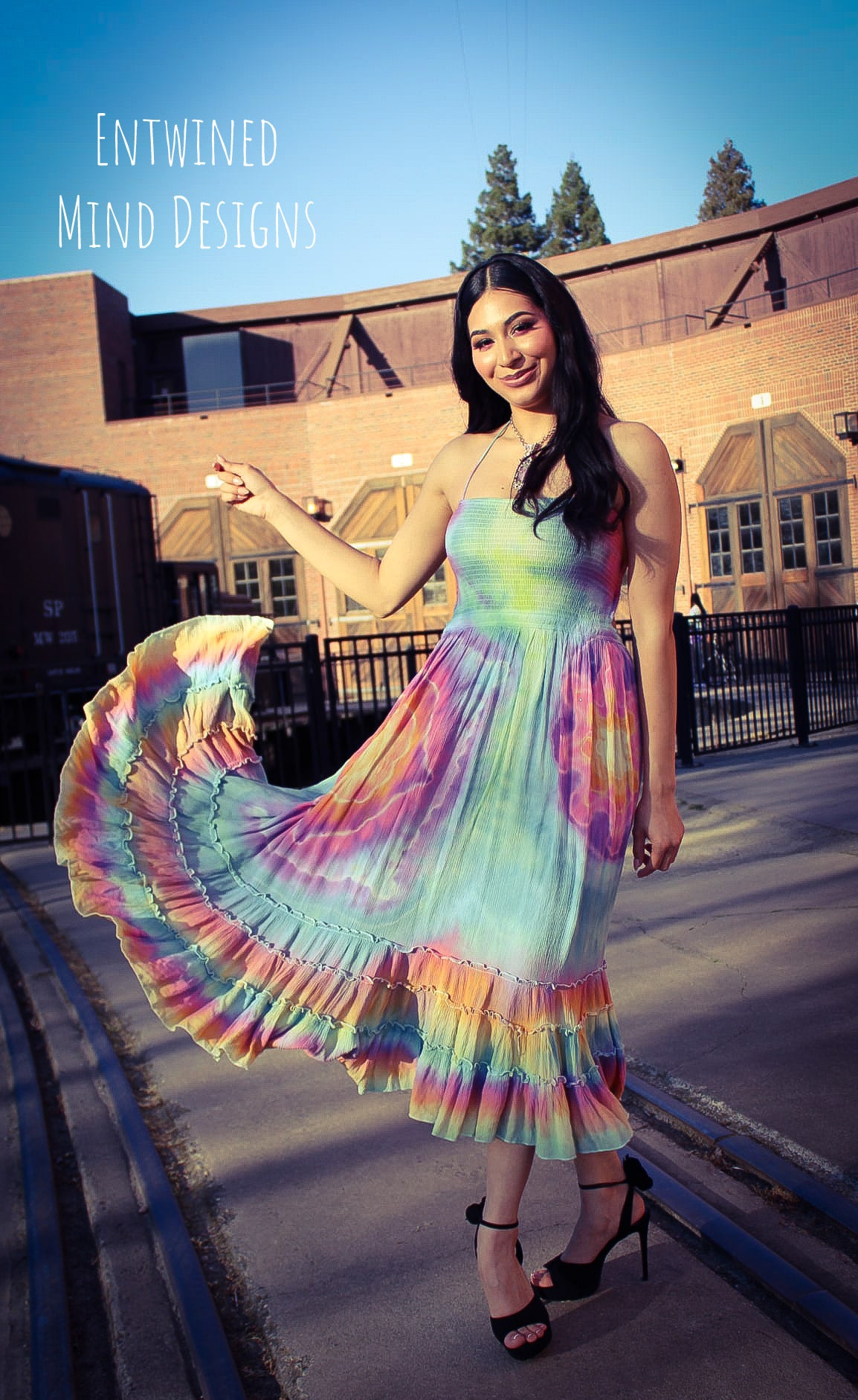 Rainbow Santa Dyes Pastel Dreams Runway Dress