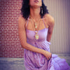 Entwined Mind Designs Purple Tie Dye Runway Dress