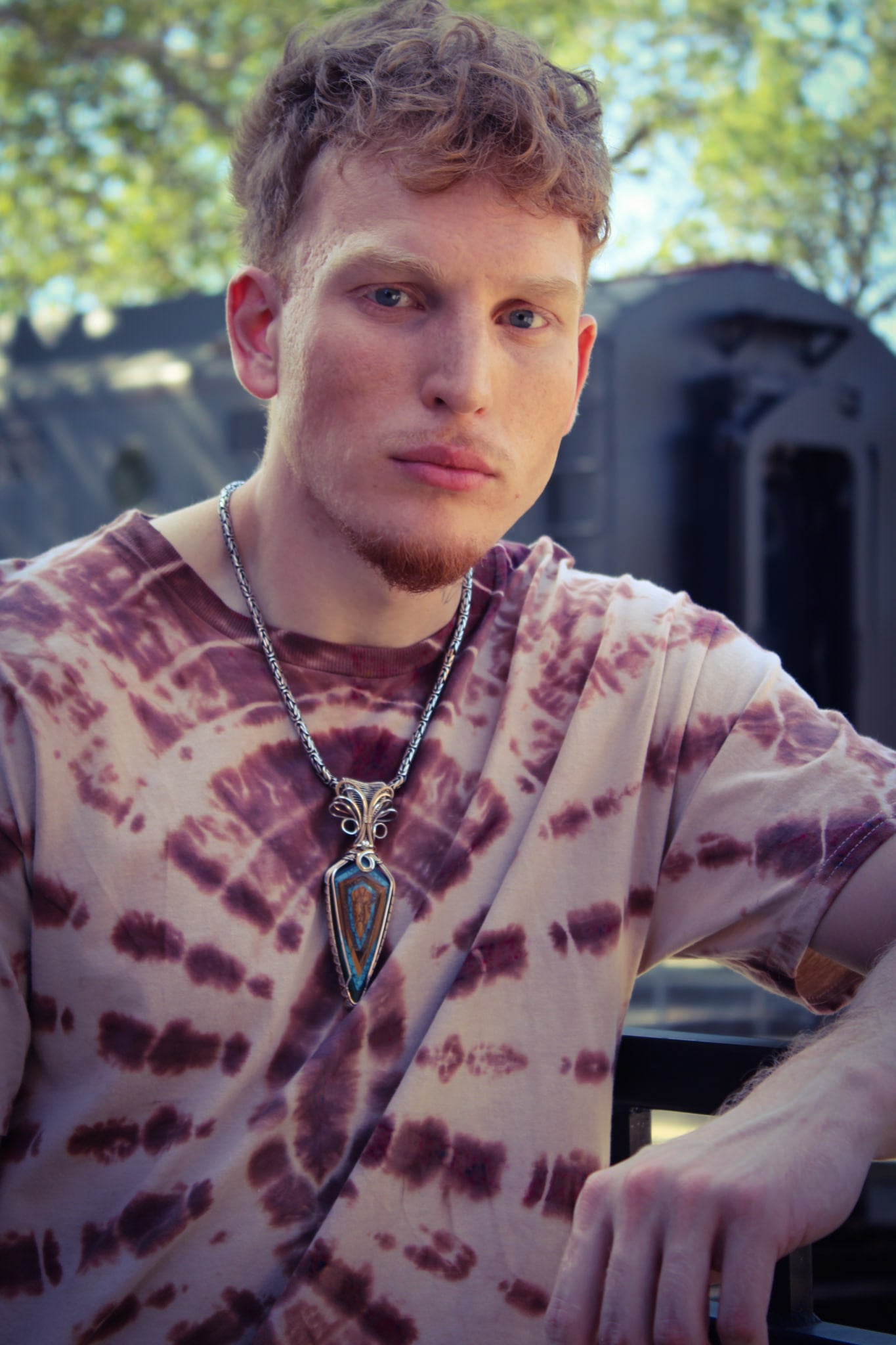 Entwined Mind Designs Brown Tie Dye Runway Shirt