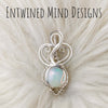 4ct Ethiopian Opal and Sterling Silver Small Pendant