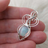 4ct Ethiopian Opal and Sterling Silver Small Pendant