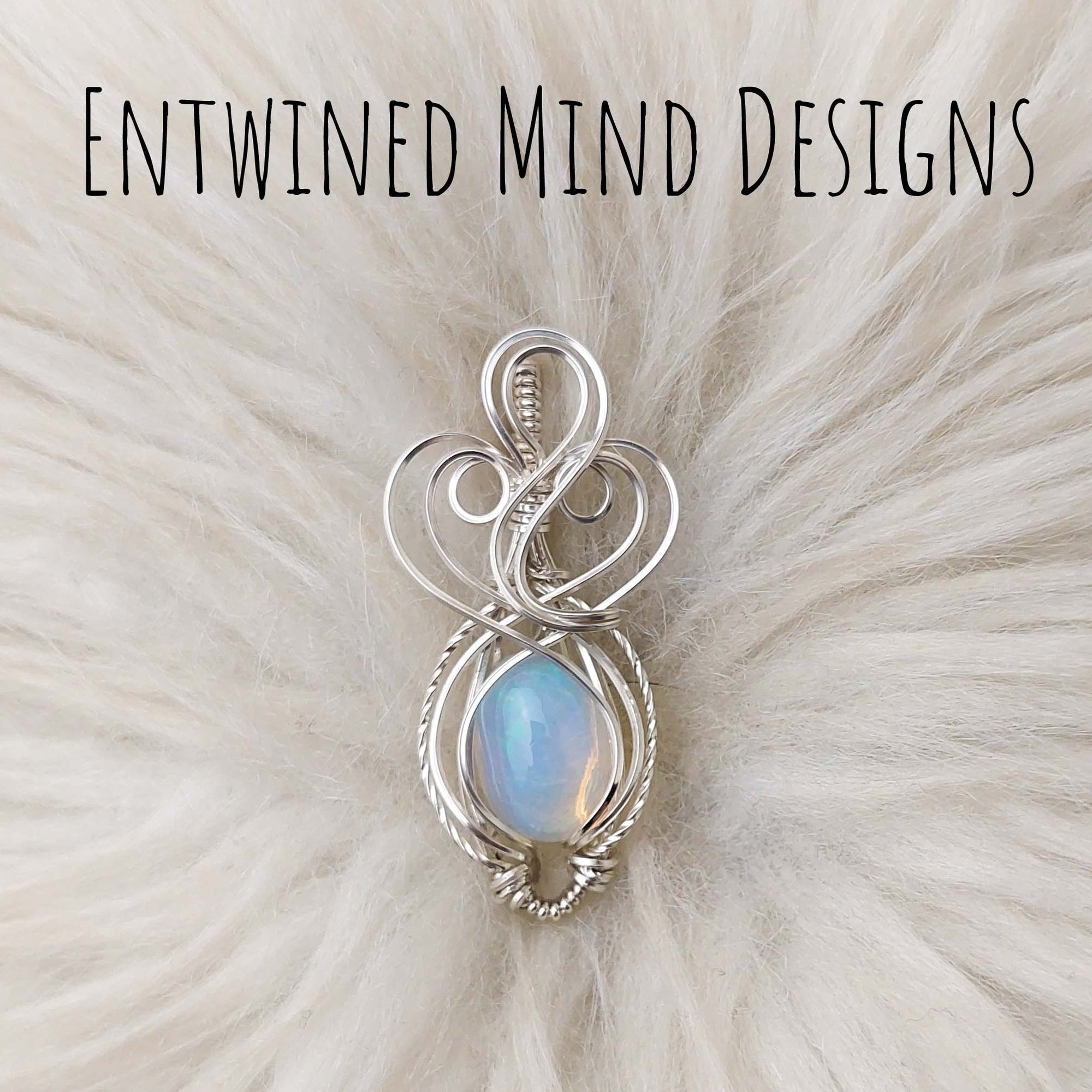 4ct Ethiopian Opal and Sterling Silver Small Pendant