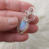 4ct Ethiopian Opal and Sterling Silver Small Pendant