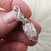 Natrolite And Sterling Silver Small Pendant