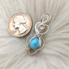 Larimar And Sterling Silver Small Pendant