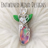 Auroa Opal And Sterling Silver Statement Pendant