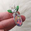Auroa Opal And Sterling Silver Statement Pendant