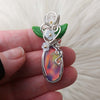 Auroa Opal And Sterling Silver Statement Pendant