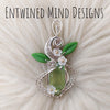Prehnite And Sterling Silver Pendant