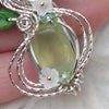 Prehnite And Sterling Silver Pendant