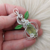 Prehnite And Sterling Silver Pendant