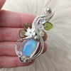 Moonstone Statement Pendant In Sterling Silver