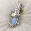Moonstone Statement Pendant In Sterling Silver