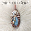Blue Opal And Copper Statement Pendant