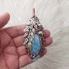 Blue Opal And Copper Statement Pendant