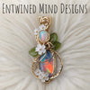 Aurora Opal, Ethiopian Opal, and Gold Filled Statement Pendant